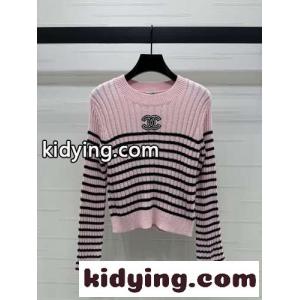 カジュアル 定番 ボーダー柄 シャネル コピー セーター コピー ピンクkid265TLHzy