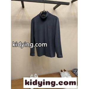 シンプル ハイネック トップス エルメネジルド・ゼニア Tシャツ コピー グレーkid264DyW9j