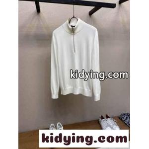 ハーフジップ ウール ニット エルメネジルド・ゼニア ニット コピー ホワイトkid26qeSPPn