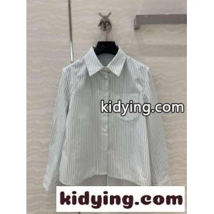 ストライプト ラペーズ シャツ ロエベ スーパーコピー シャツ コピー レディースkid26auGb4b