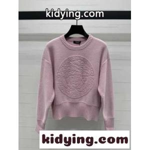 メドゥーサ ウールブレンド ニット ヴェルサーチ コピーェ セーター コピー ピンクkid26CG9LDq
