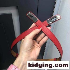 エルメス コピー ベルト コピー レディース ケリーバックル スリムベルト レッドkid2691XPrq