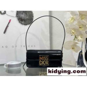 パテントレザー Miss dior コピーブランド フラップバッグ クリスチャン・ディオール コピーブランド バッグ コピー ブラックkid26XrKP1z