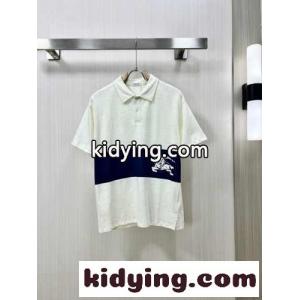 EKD ストライプ コットンポロシャツ バーバリー コピー Tシャツ コピー ベージュkid26T1vCKv