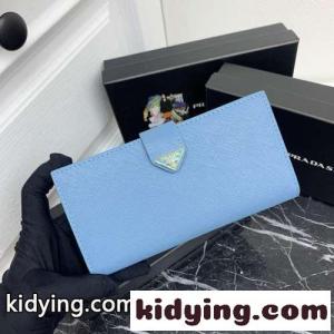 洗練された 人気 二つ折り 長財布 プラダ コピーブランド 財布 スーパーコピー ライトブルーkid265fGPTr