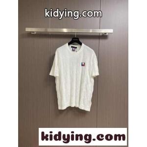 ダミエジャカードショートスリーブコットンクルーネック ルイヴィトン コピー Tシャツ コピーkid26veSDWb