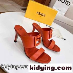 FFバゲット スティレットヒールサンダル フェンディ コピー サンダル スーパーコピー オレンジkid261ny8Tz