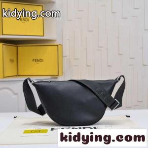 fendi コピー Roma レザー フェンディ コピー メロン スモール スーパーコピー ショルダーバッグ ブラックkid26e8Ln8r