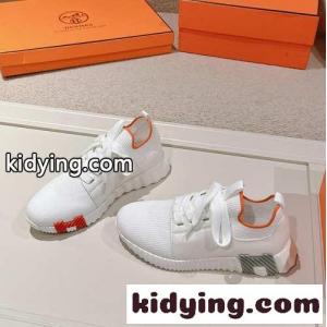 カジュアル 軽量 エルメス コピーブランド スニーカー コピー ニット＆レザー デパール スリッポンスニーカーkid26mGLrim