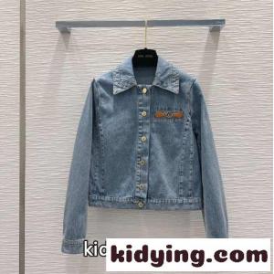 LVサークルタブデニムジャケット ルイヴィトン ブランド コピー ジャケット コピー レディースkid265TXPri