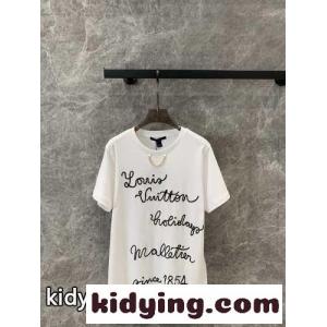 エンブロイダードLVクラブTシャツ ルイヴィトン ブランド コピー Tシャツ コピー 半袖 トップスkid26GbGLbC