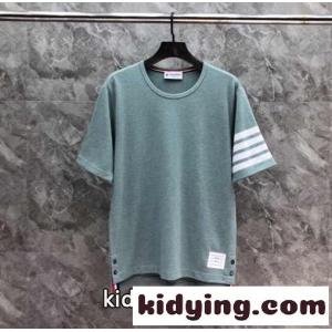 定番 カジュアル コットン 半袖Tシャツ トムブラウン コピー Tシャツ コピー グリーンkid26mCCOzq