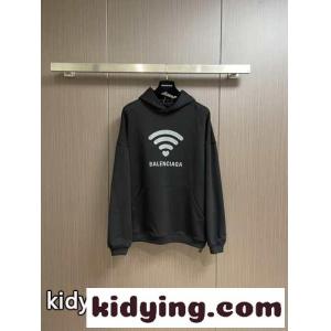 LO_VE HOODIE オーバーサイズ バレンシアガ スーパーコピー パーカー コピー ユニセックス ブラックkid26KriWDa