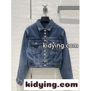 デニム クロップド トラッカージャケット アレキサンダーワング ジャケット コピー ブルーkid26veiqOz