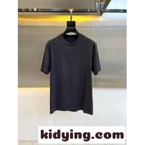 快適 冷感 クルーネック 半袖Tシャツ エルメネジルド・ゼニア Tシャツ コピー ブラックkid26X5b8bq