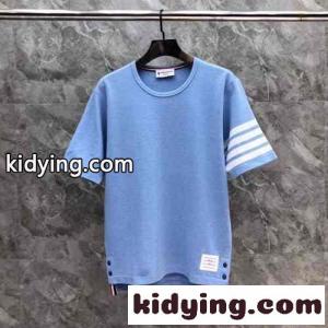 定番 カジュアル コットン 半袖Tシャツ トムブラウン コピーブランド Tシャツ コピー ブルーkid26OnW5Pz