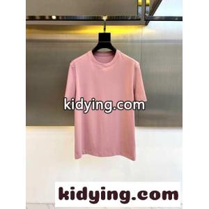 快適 冷感 クルーネック 半袖Tシャツ エルメネジルド・ゼニア Tシャツ コピー ピンクkid26W9vCim