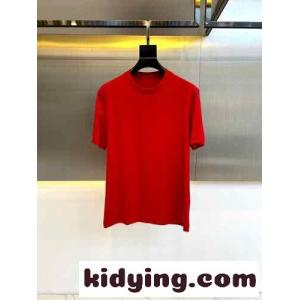 快適 冷感 クルーネック 半袖Tシャツ エルメネジルド・ゼニア Tシャツ コピー レッドkid26zC8Xja