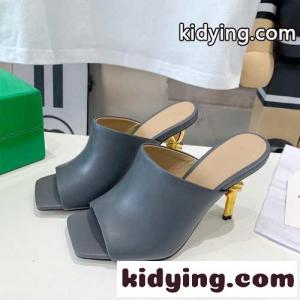 ノット ミュール ハイヒール ボッテガ・ヴェネタ サンダル スーパーコピー グレーkid26H9nC4j