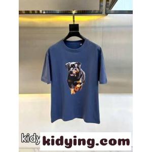 人気 ロットワイラー プリント ジバンシィ ブランド コピー Tシャツ コピー 半袖Tシャツ ブルーkid26qaqWPr