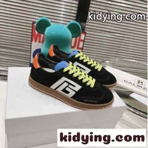 balmain コピーブランド Swan スニーカー バルマン コピーブランド スニーカー スーパーコピー レザー＆スエードkid26ziym8j