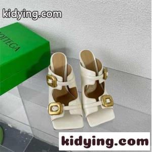 ストレッチ バックルミュールサンダル ボッテガ・ヴェネタ サンダル スーパーコピー ホワイトkid26C4jaui