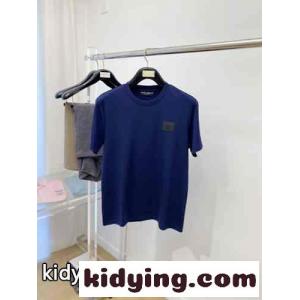 シンプル ロゴパッチ ドルチェ&ガッバーナ スーパーコピー Tシャツ コピー 半袖Tシャツ ブルーkid26aW5Hry