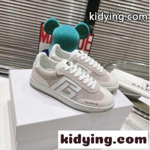balmain コピー Swan バルマン コピー スニーカー スーパーコピー レザー＆スエード スニーカーkid26H1THLn