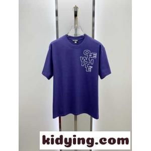 オフホワイト スーパーコピー Tシャツ コピー カジュアル ロゴ入り コットン 半袖Tシャツ ブルーkid26eKzueu