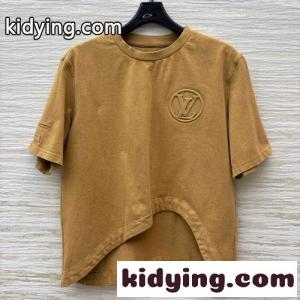 ルイヴィトン ブランド コピー スーパーコピー 洗練された カジュアル カーブヘム Tシャツ コットンkid26jmq8jq