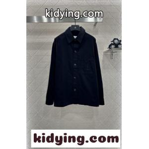 カジュアル YSL 刺繍入り オーバーシャツ イヴ・サンローラン コピー シャツ 偽物 ブラックkid264r0bqq
