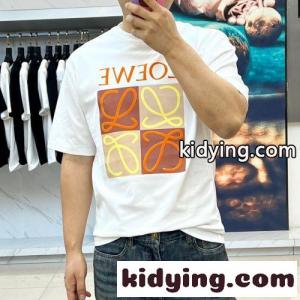 お洒落 合わせやすい ロゴTシャツ ロエベ コピー Tシャツ コピー クルーネック ホワイトkid264bGDqi