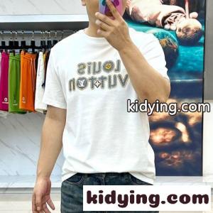 洗練された カジュアル ロゴ 半袖Tシャツ ルイ・ヴィトン Tシャツ 偽物 ホワイトkid26nSX9zi