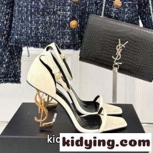注目される♪イヴ・サンローラン コピー サンダル スーパーコピー YSL ハイヒール ホワイトkid26OrKPvu