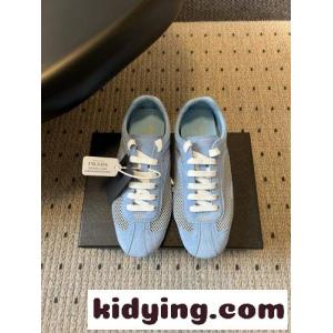 プラダ スーパーコピー モンテカルロ スエード×メッシュ スニーカー コピー 人気 洗練された ブルーkid26f4L1nq