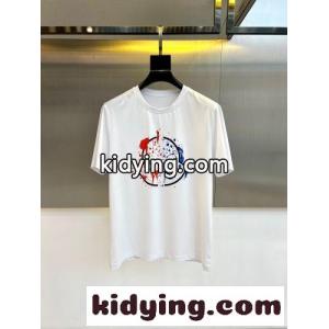 目を引く ロゴプリント モンクレール スーパーコピー Tシャツ 偽物 コットン 半袖Tシャツ ホワイトkid26CGHTbi
