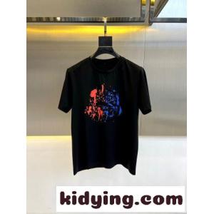 コットン 半袖Tシャツ 目を引く ロゴプリント モンクレール スーパーコピー Tシャツ 偽物 ブラックkid26qui81b