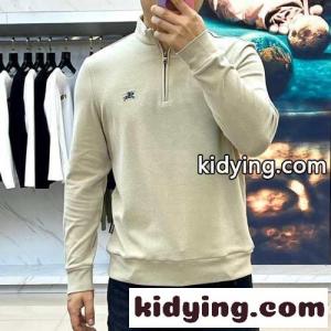 ハーフジップ フリース プルオーバー バーバリー スーパーコピー 長袖Tシャツ 偽物 カーキkid2649nOfm