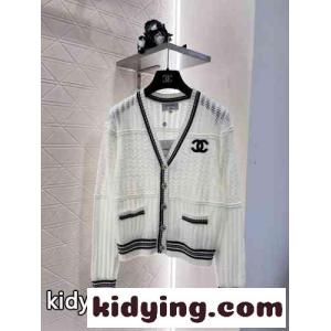 シャネル コピーセーターＮ級品 ニット トップス 柔らかい Ⅴネック 薄い レディースkid26mGLbKz