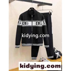 ドルチェ&ガッバーナ コピー セットアップ コピー カジュアル ロゴ 上下セット ブラックkid26L95P9f