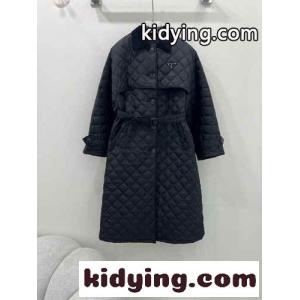 今季のおすすめprada コピー コーデュロイ コートコピー トップス アウター 柔軟 高品質 シンプル ロング ブラックkid261j8jyu