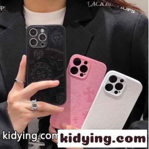 クロムハーツ ブランド コピー風レザー貼りスマホケース iPhone全シリーズ対応kid261Hziqu