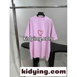 オーバーサイズ LOVEY 半袖Tシャツ バレンシアガ コピー Tシャツ コピー ピンクkid26eCS9zy