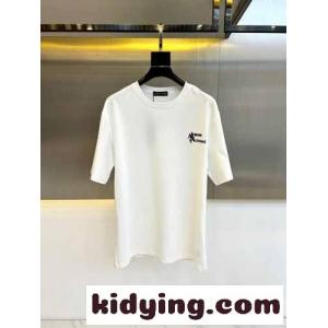 アルマーニ コピー Tシャツ コピー カジュアル シンプル ロゴ入り 半袖Tシャツ ホワイトkid26uy4bai