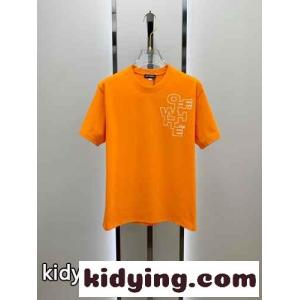 オフホワイト スーパーコピー Tシャツ コピー カジュアル ロゴ入り コットン 半袖Tシャツ オレンジkid26nqaKnm