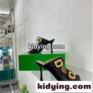 ストレッチ バックルミュールサンダル ボッテガ・ヴェネタ サンダル スーパーコピー ブラックkid26rCqmmi