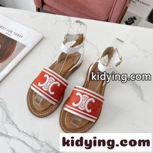 celine コピーブランド☆トリオンフ リンピア サンダル セリーヌ コピーブランド サンダル コピー ホワイトkid26aauOjm