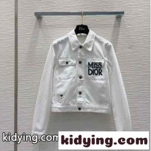 Miss dior コピー Graffiti コットン デニムジャケット クリスチャン・ディオール コピー ジャケット コピーkid26u4jqOb