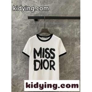 人気 クリスチャン・ディオール ブランド コピー Tシャツ コピー Miss dior ブランド コピー コットン 半袖Tシャツkid26nqSrWn