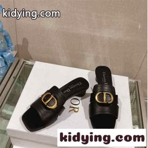 dior コピー Or 30 Montaigne ヒールスライド クリスチャン・ディオール コピー サンダル コピー ブラックkid26faWnCC